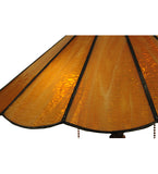20.25"H Panel Honey Amber Modern Table Lamp