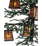48"W Pine Branch 12 Lt W/Uplights Lodge Chandelier