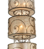 24"W Granada 3 Tier Victorian Pendant