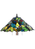 25"H Tiffany Grape Harvest Apple Tree Floral Table Lamp
