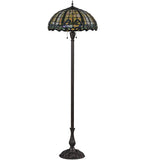 63"H Dragonfly Trellis Tiffany Floor Lamp