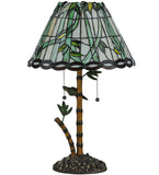 24"H Loro Paraiso Stained Glass Table Lamp
