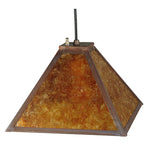 12"Sq Mission Prime Ceiling Pendant