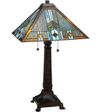 26"H Prairie Wheat Sunshower Mission Table Lamp
