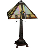 26"H Tiffany Prairie Wheat Harvest Mission Table Lamp