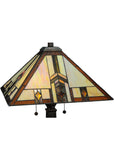 26"H Prairie Wheat Harvest Mission Tiffany Table Lamp