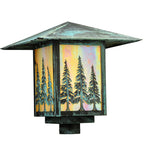 16"Sq Seneca Tall Pines Post Mount