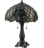 23"H Capolavoro Stained Glass Table Lamp