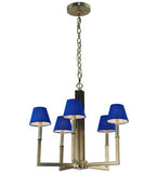 24"W Rula 5 Lt Contemporary Chandelier