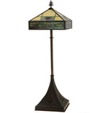 81"H Pinecone Ridge Stained Glass Floor Lamp