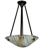 18"W Metro Fusion Ramoscelli Inverted Pendant