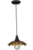 10.5"W Metro Fusion Bodnant Fused Glass Modern Pendant