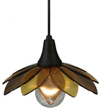 10.5"W Metro Fusion Bodnant Fused Glass Modern Pendant