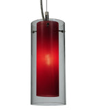4.5"W Metro Fusion Mercury Cilindro Contemporary Pendant
