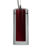 4.5"W Metro Fusion Mercury Cilindro Contemporary Pendant