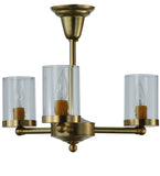 20"W Bakersfield Traditional Semi-Flushmount