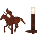 18"W High Plains Rider 2 Lt Wall Sconce