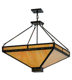 25.5"Sq Whitewing Mission Inverted Pendant