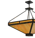 25.5"Sq Whitewing Mission Inverted Pendant