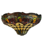 14"W Tiffany Colonial Tulip Wall Sconce