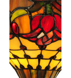 14"W Tiffany Colonial Tulip Wall Sconce