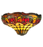14"W Tiffany Colonial Tulip Wall Sconce