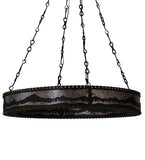 42"W Mountains & Trees Ring Lodge Chandelier