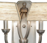 14"W Cesta 2 Lt Contemporary Fabric Wall Sconce