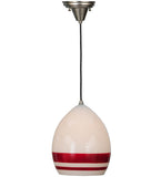 9"W Magellan Traditional Blown Glass Pendant