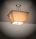 16"Sq Cesta Traditional Semi-Flushmount