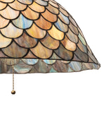 24"W Tiffany Fishscale Pendant