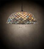 24"W Tiffany Fishscale Pendant
