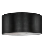 60"W Cilindro Vinyl Contemporary Flushmount