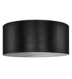 60"W Cilindro Vinyl Contemporary Flushmount
