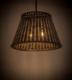 31"W Peach Basket Lodge Pendant