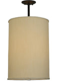 14.5"W Cilindro Mystic Beige Traditional Pendant