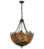 22"W Tiffany Laburnum Floral Inverted Pendant