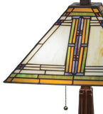 23"H Nevada Mission Stained Glass Table Lamp