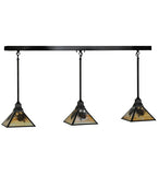 50"L Winter Pine 3 Lt Kitchen Island Lighting