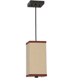6"Sq Charisma Fabric Mission Pendant