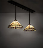 48"L Belvidere Tiffany 2 Lt Island/Billiard Pendant