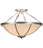 35"W Commerce Contemporary Semi-Flushmount