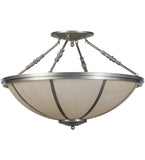 35"W Commerce Contemporary Semi-Flushmount