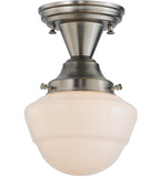 7"W Revival Schoolhouse W/Emma Globe Semi-Flushmount