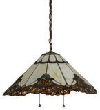 20"W Shell with Jewels Pendant