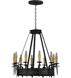 36"W Costello 10 Lt Gothic Chandelier