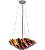 19"W Metro Fusion Oceano Contemporary Inverted Pendant
