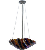 19"W Metro Fusion Oceano Contemporary Inverted Pendant