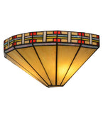 14.5"W Arizona Southwest Stained Glass Wall Sconce