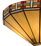 14.5"W Arizona Southwest Stained Glass Wall Sconce